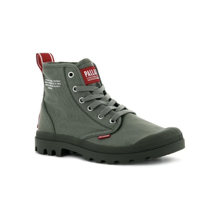 Bottes Palladium Pampa Hi Dare Homme Vert Olive | FR BTY682K